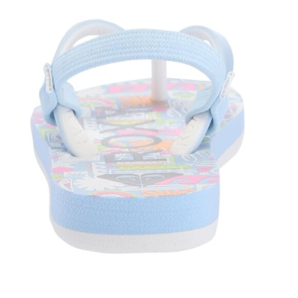 Roxy Kids' Tw Tahiti Sandal Flip-Flop with Back-Strap Size 6 TODDLER, Baby Blue - Picture 4 of 5